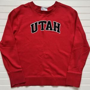 University of Utah Utes Red Crewneck Champion Sweatshirt Size XL